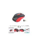 mouse omega om-419 wireless 24ghz 1000dpi red usb