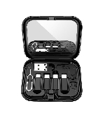 set travel multi cable 3a usb-c + adaptoare microusb lightning usb-a cheita sim hoco u114